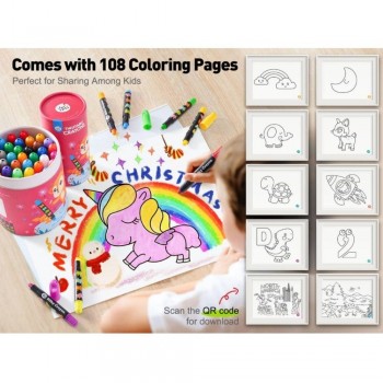 PACK 24 CREYONES SUAVES LAVABLES - Imagen 4