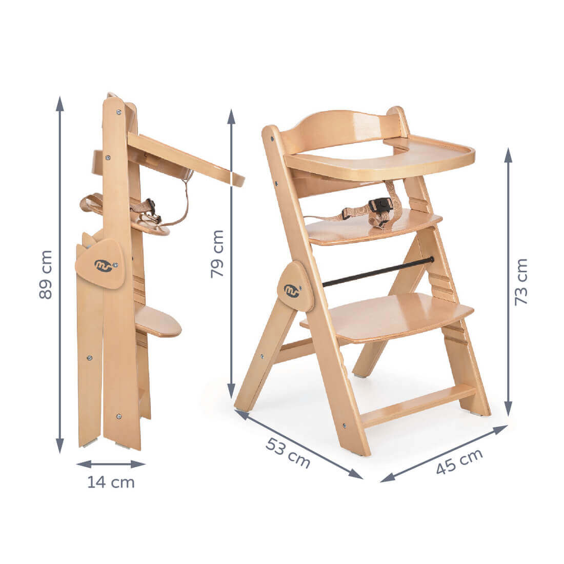 TRONA EVOLUTIVA PLEGABLE FULL MADERA C/COJIN ESTRELLAS ROSA - Imagen 4