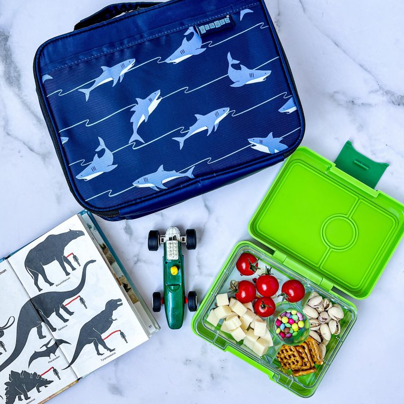 FIAMBRERA YUMBOX/3 JURASSIC GREEN/SHARK TRAY - Imagen 3