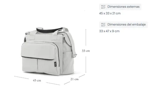 BOLSO DUAL BAG APTICA CRYSTAL GREY - Imagen 2