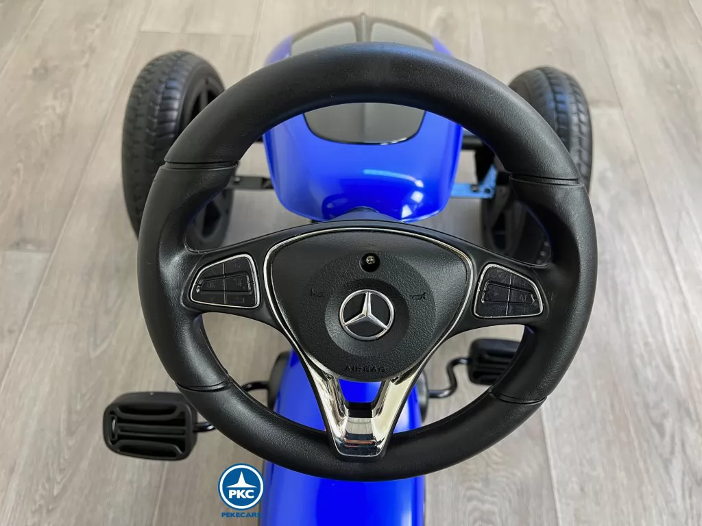 KART A PEDALES MERCEDES AZUL - Imagen 3