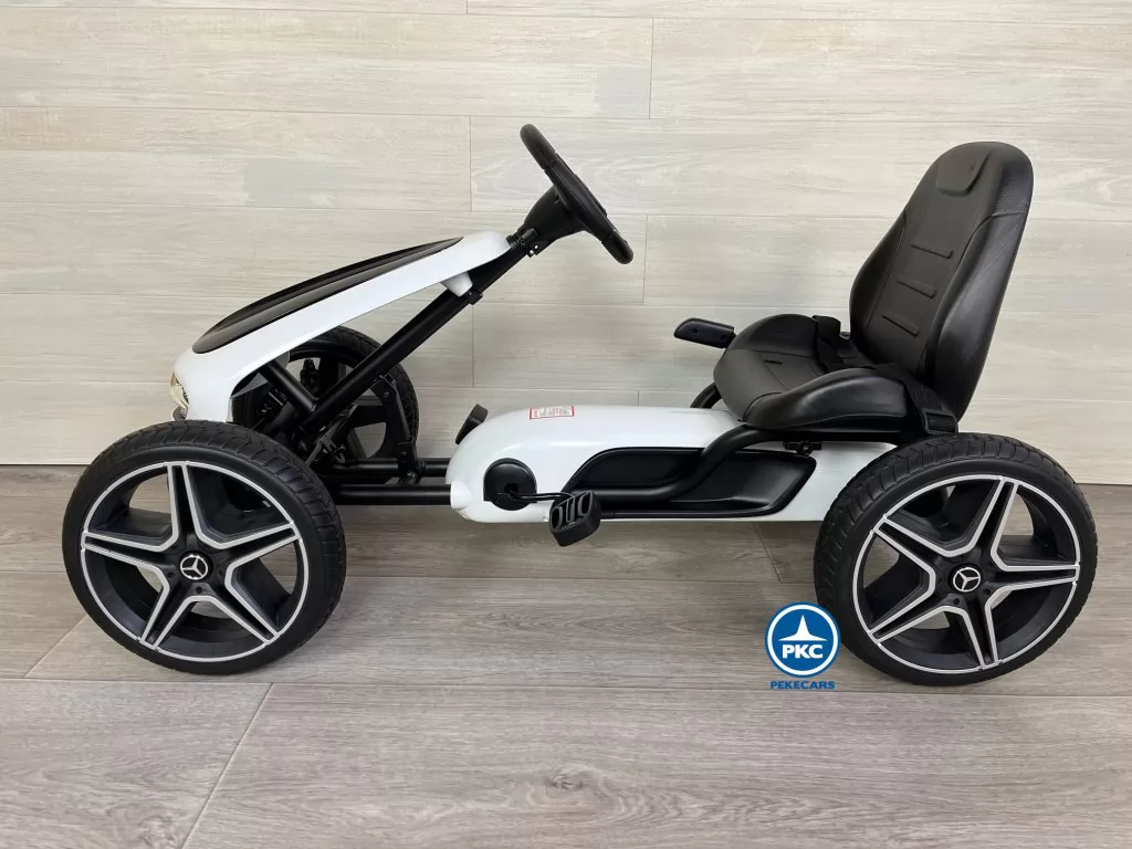 KART A PEDALES MERCEDES BLANCO - Imagen 2