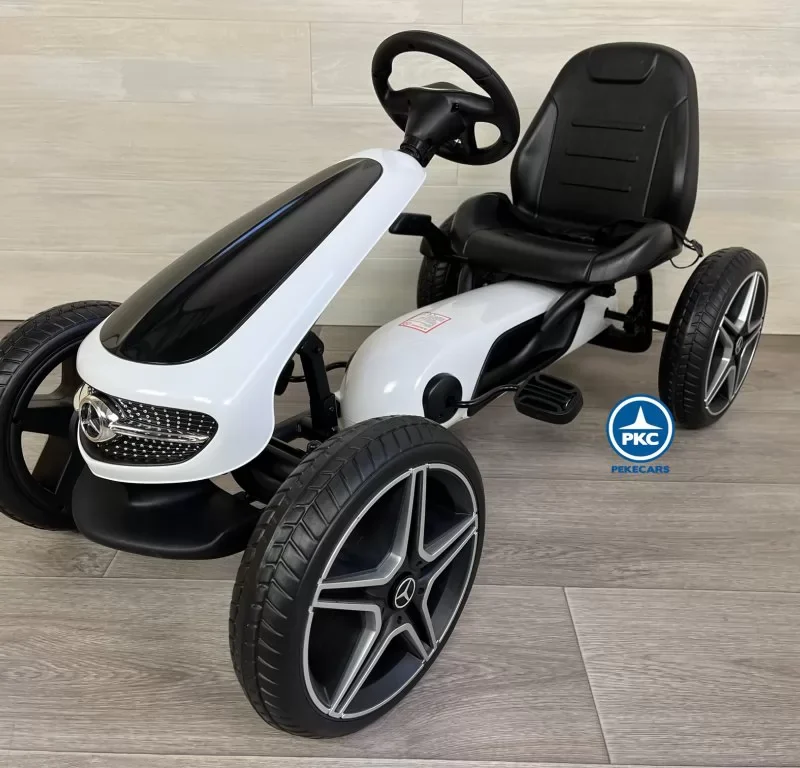 KART A PEDALES MERCEDES BLANCO