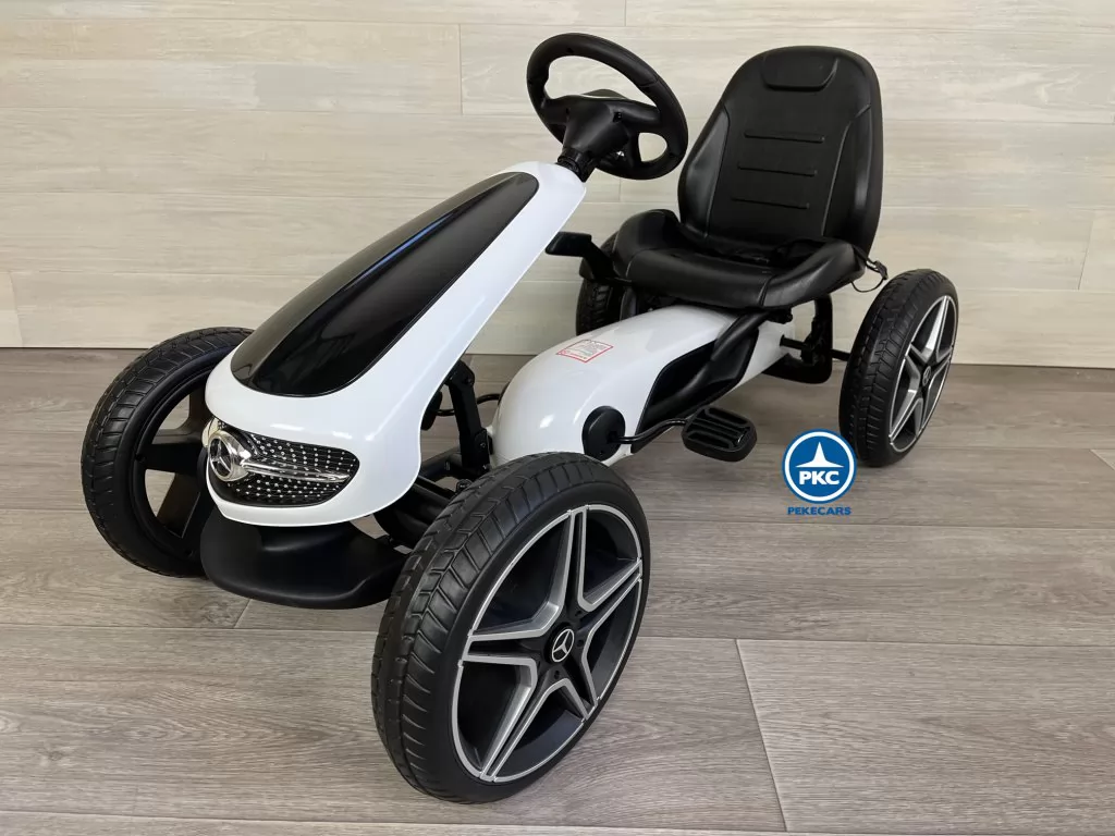 KART A PEDALES MERCEDES BLANCO