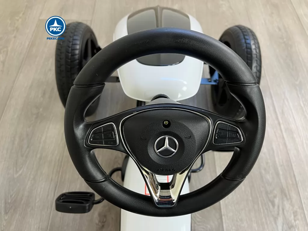 KART A PEDALES MERCEDES BLANCO - Imagen 3