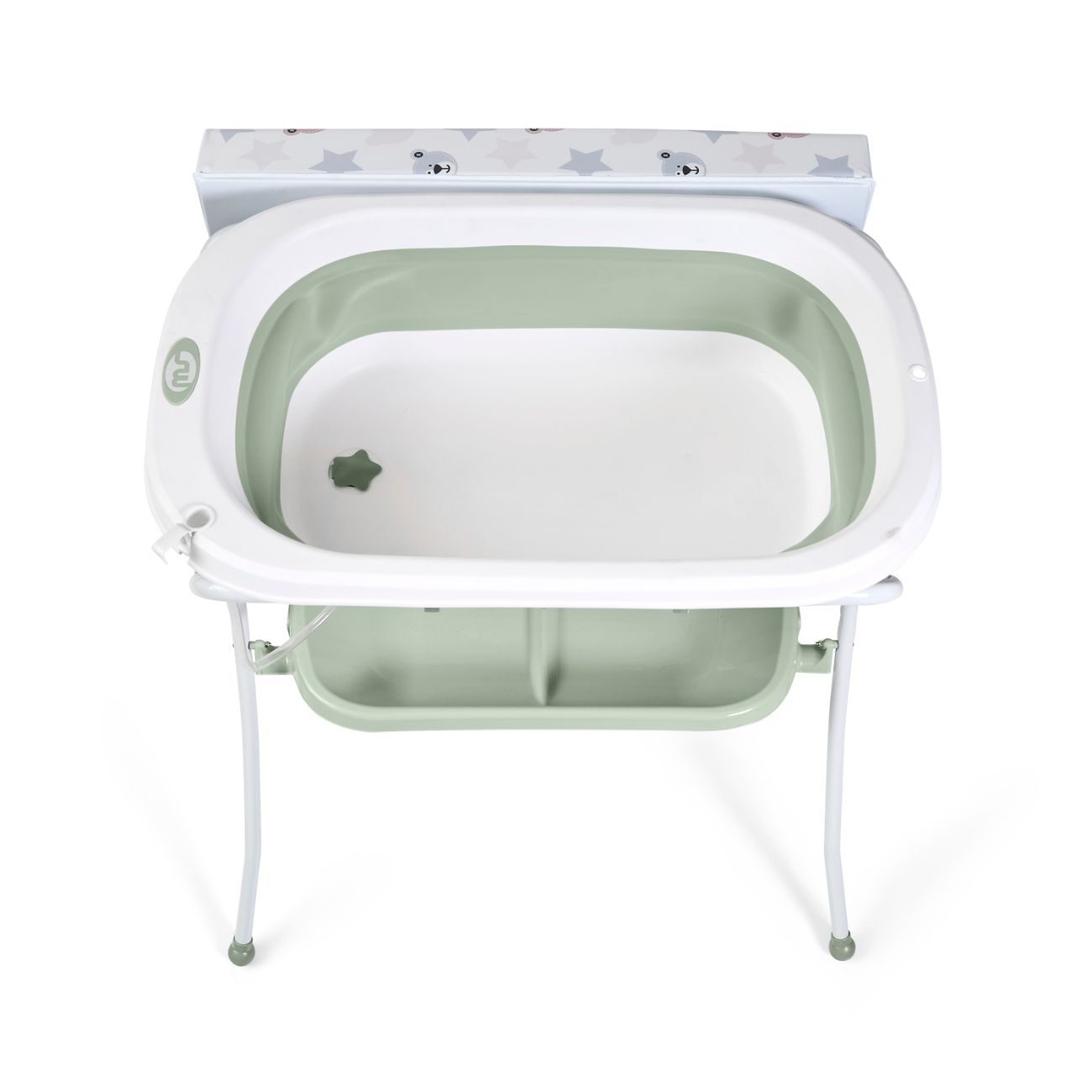 BAÑERA PLEGABLE CON CAMBIADOR Y COJIN REDUCTOR ZOE VERDE - Imagen 8