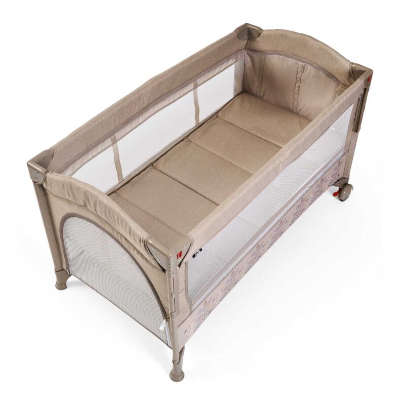 CUNA DE VIAJE COLECHO OXFORD SAFARI BEIGE - Imagen 3