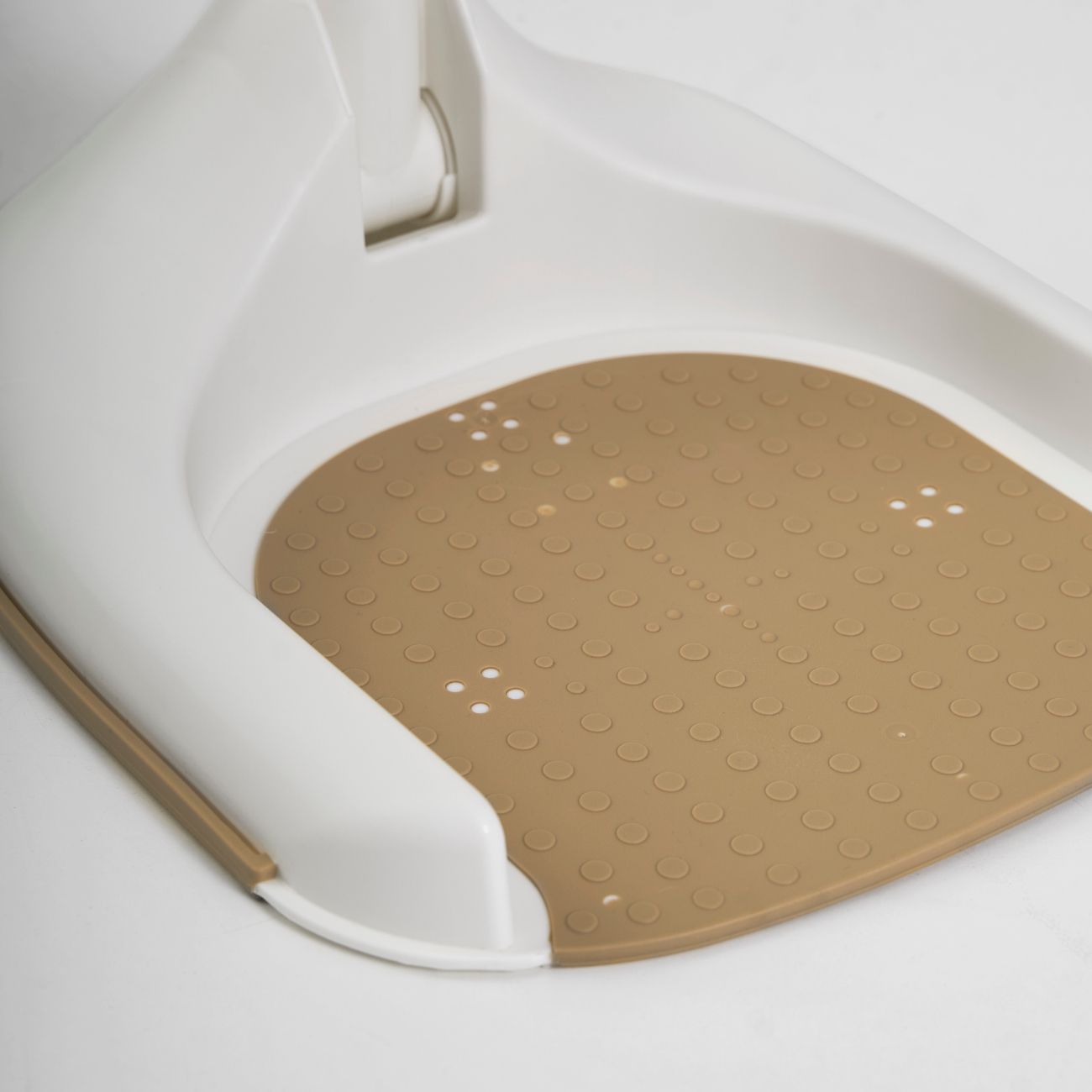 SOPORTE DE BAÑO REGULABLE PLEGABLE BEIGE - Imagen 6