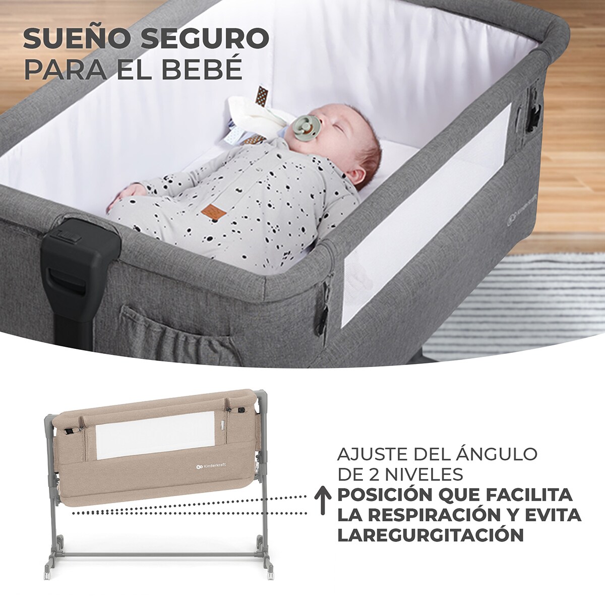 MINICUNA COLECHO NESTE GROW BEIGE - Imagen 12