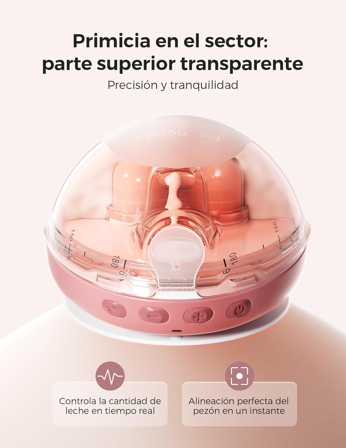 EXTRACTOR DE LECHE DOBLE PORTATIL AIR1 GRANATE - Imagen 16