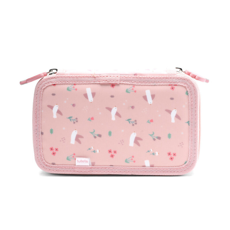 ESTUCHE PLUMIER DOBLE BLOSSOM BIRDS