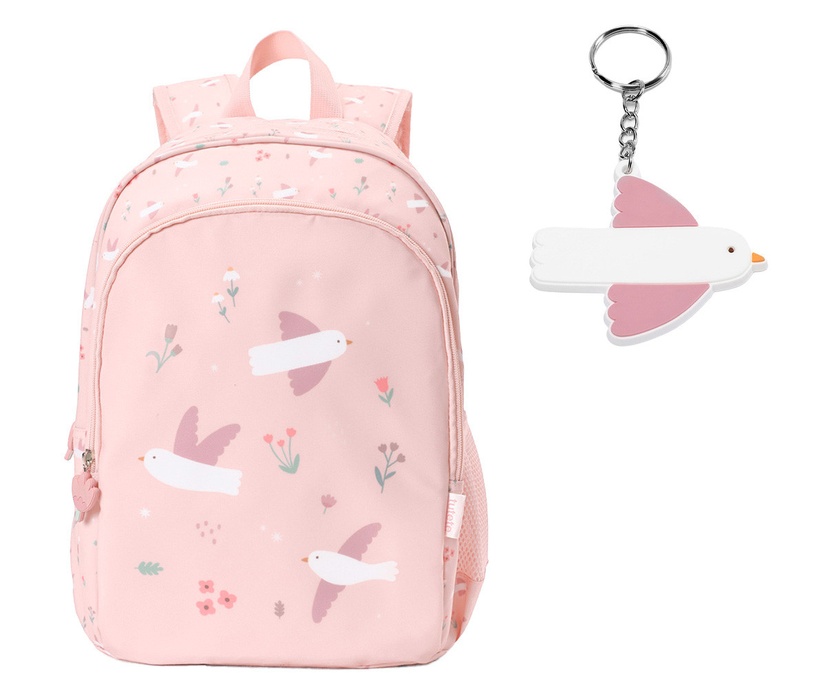 MOCHILA BLOSSOM BIRDS CON LLAVERO