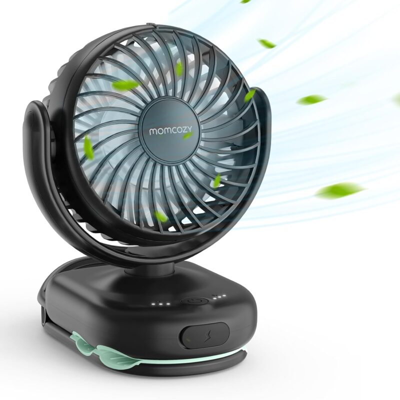 MINI VENTILADOR PORTATIL CON USB PARA VIAJE NEGRO