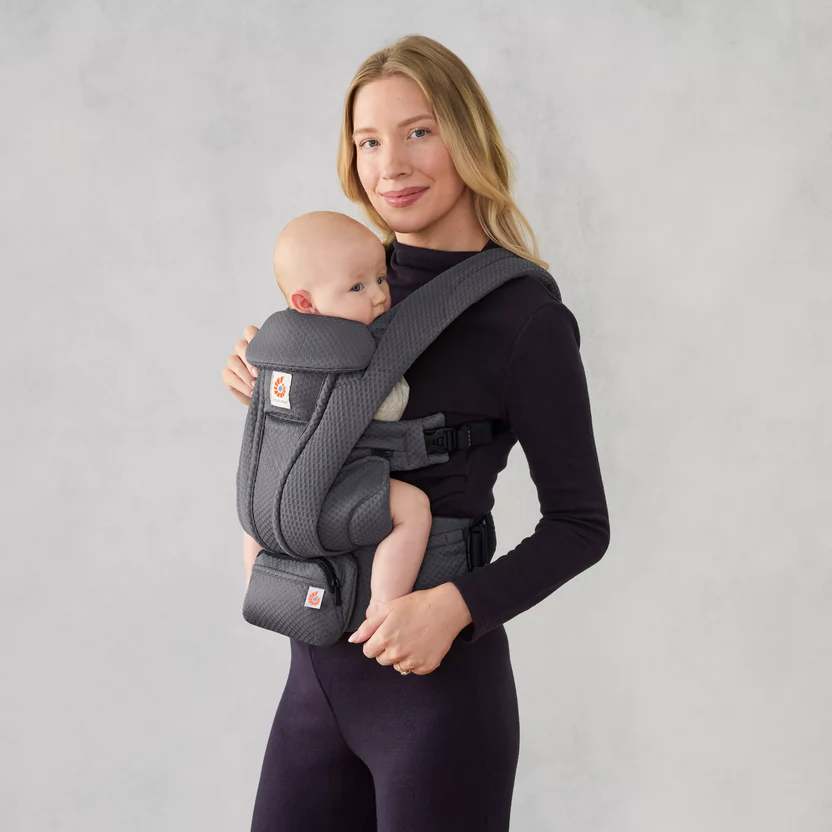 MOCHILA PORTABEBE OMNI DELUXE MESH GRIS GRAFITO - Imagen 5