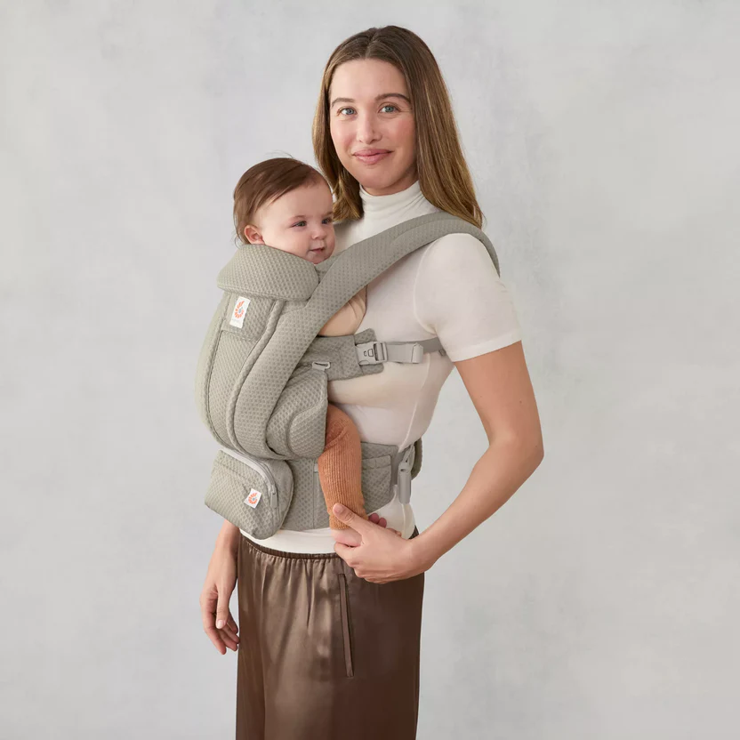 MOCHILA PORTABEBE OMNI DELUXE MESH OLIVA CLARO - Imagen 6