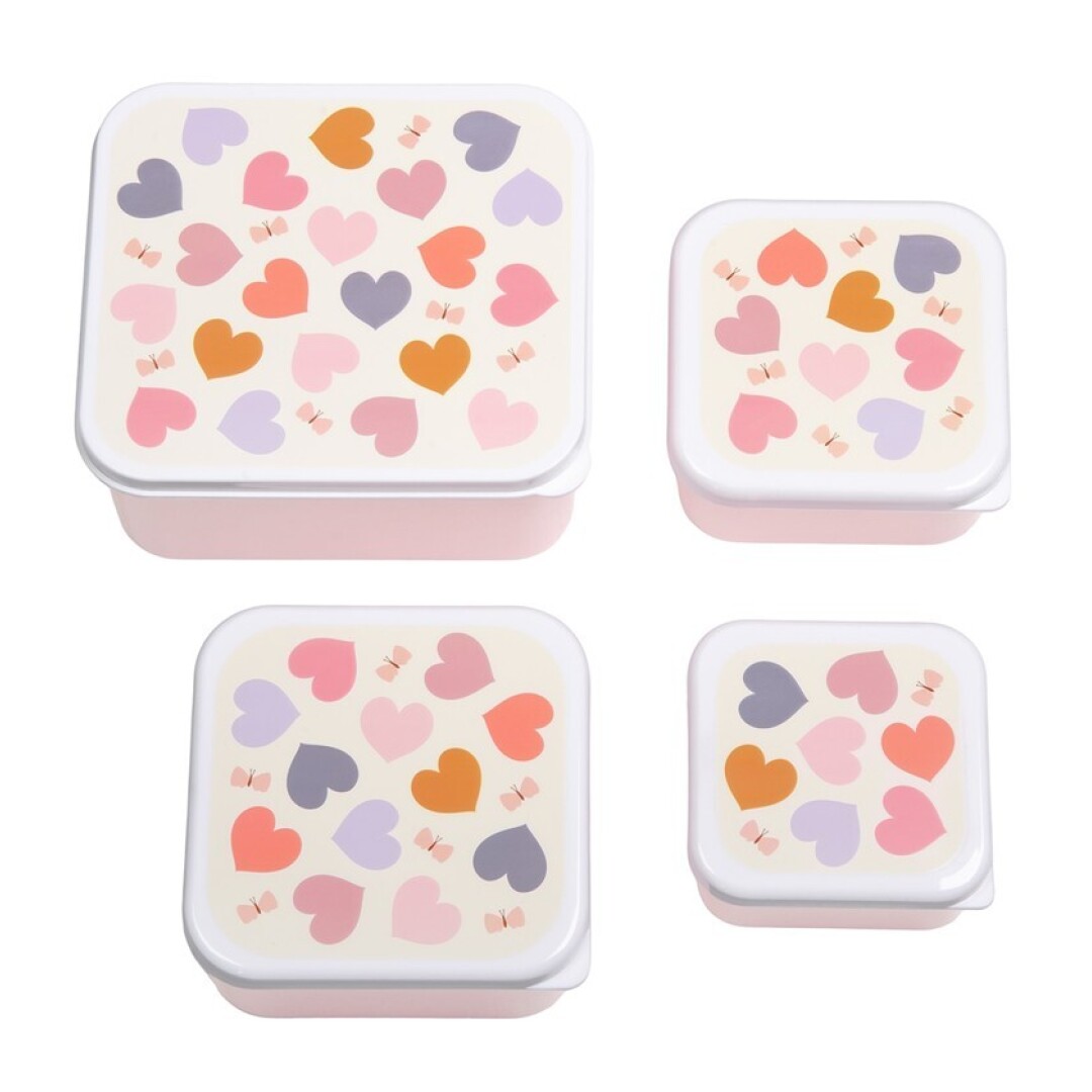 SET 4 CAJAS SNACK CORAZON