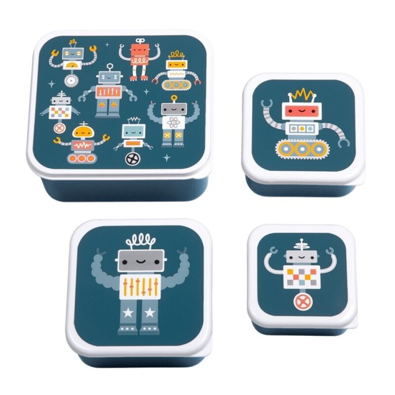 SET 4 CAJAS SNACK ROBOTS