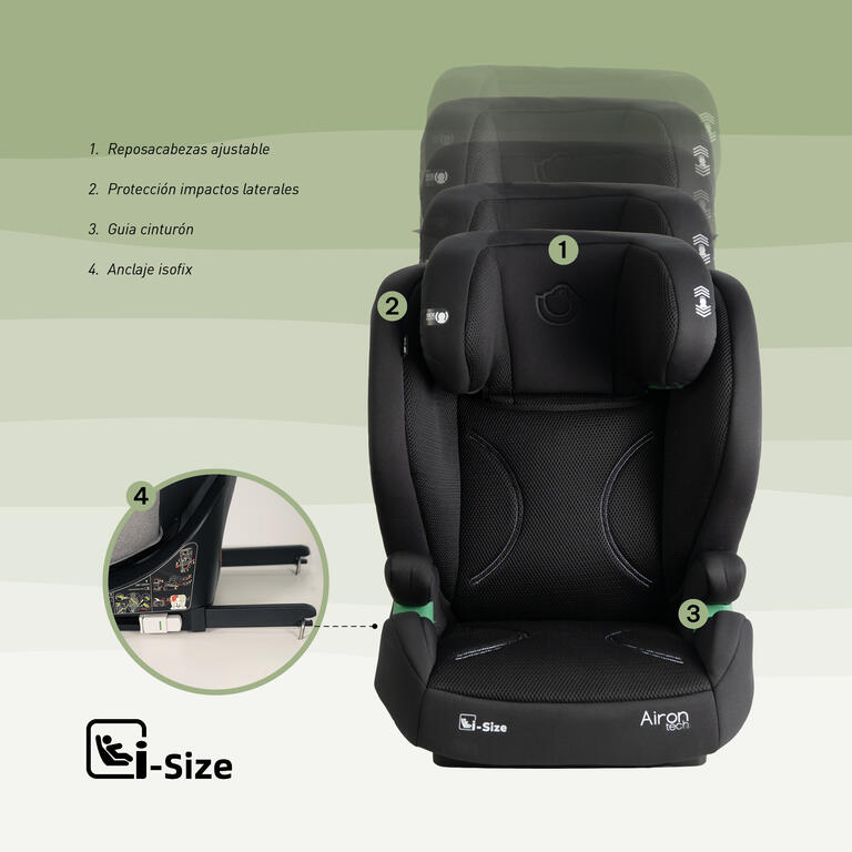 SILLA AUTO AIRON-TECH NIGHT (100-150)CM - Imagen 15
