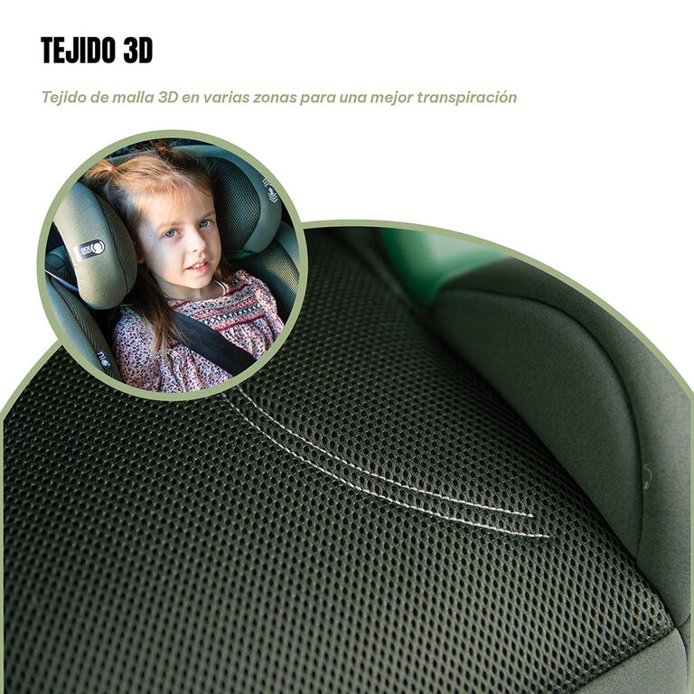 SILLA AUTO AIRON-TECH OLIVE (100-150)CM - Imagen 5