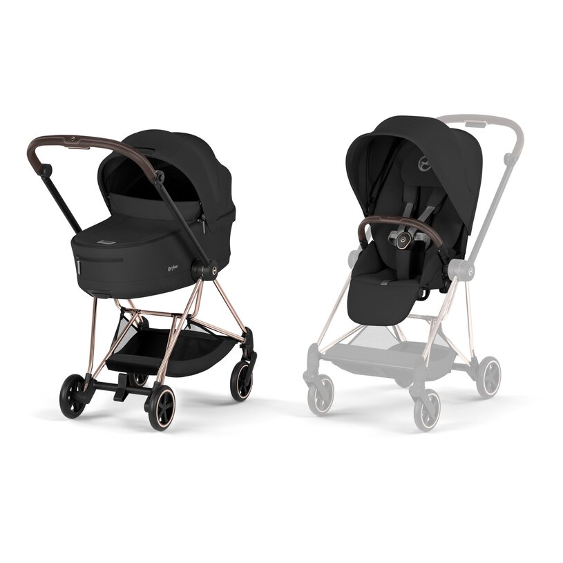 PACK MIOS SEPIA BLACK (CHASIS ROSEGOLD BROWN+CAPAZO PLEGABLE)
