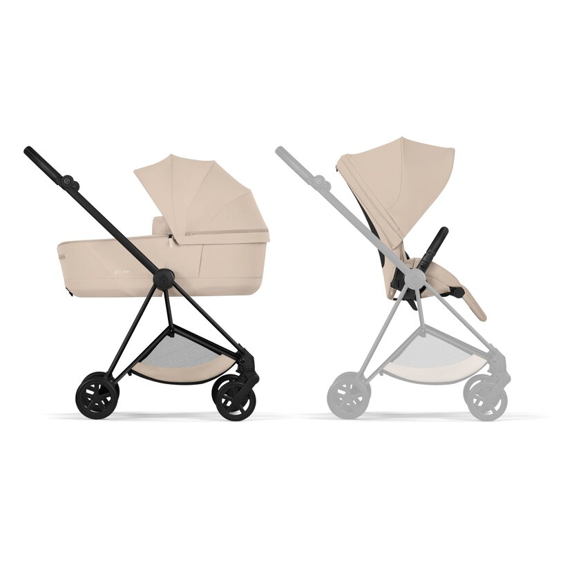PACK MIOS COZY BEIGE (CHASIS MATT BLACK+CAPAZO PLEGABLE) - Imagen 6