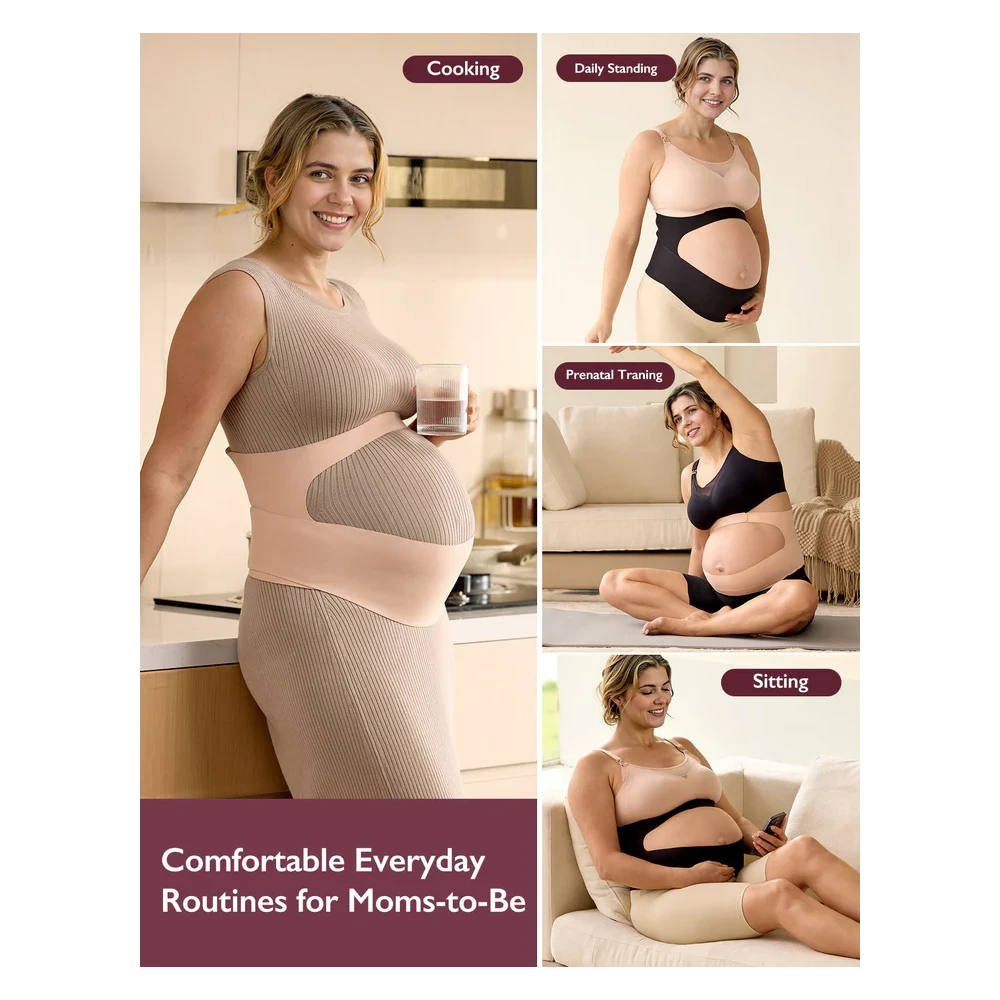 FAJA DE MATERNIDAD PREPARTO TALLA «XL» ROSA - Imagen 2
