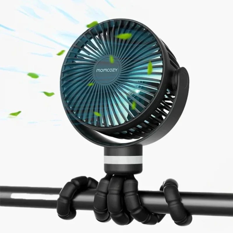 VENTILADOR PORTATIL CON USB VIAJE NEGRO