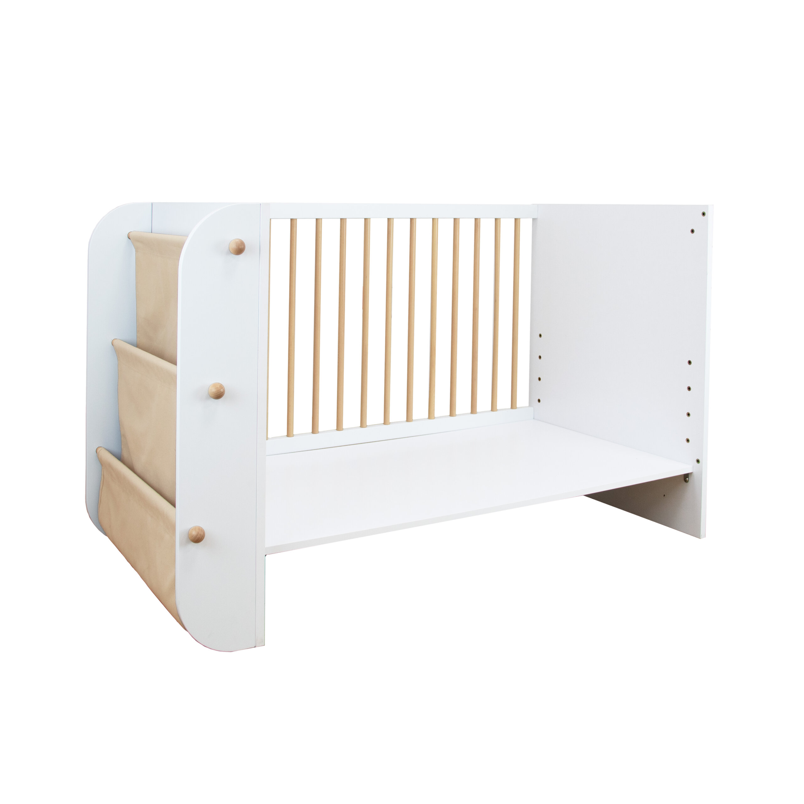 CUNA EVOLUTIVA SALONICA BLANCO/MADERA NATURAL - Imagen 18
