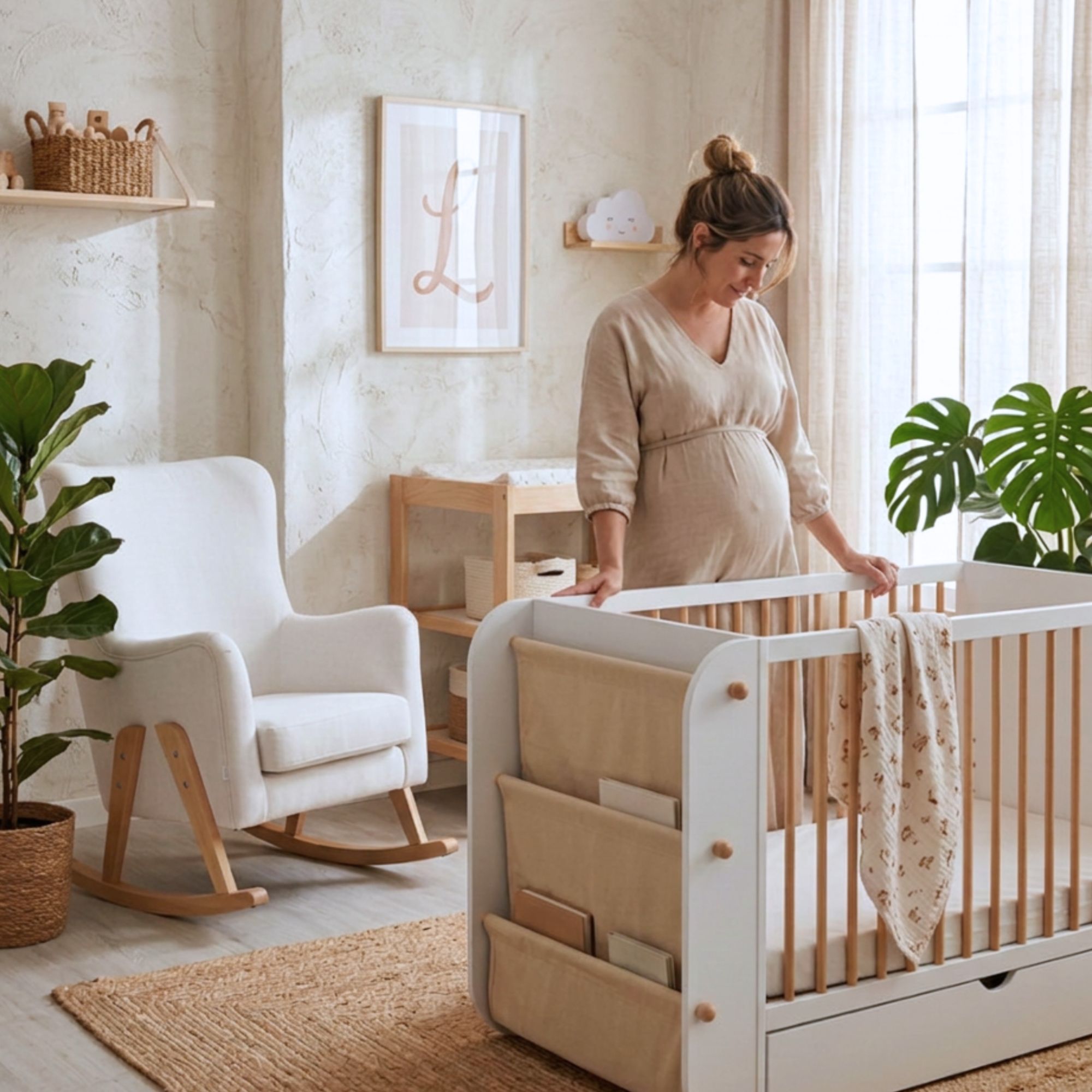 CUNA EVOLUTIVA SALONICA BLANCO/MADERA NATURAL - Imagen 5