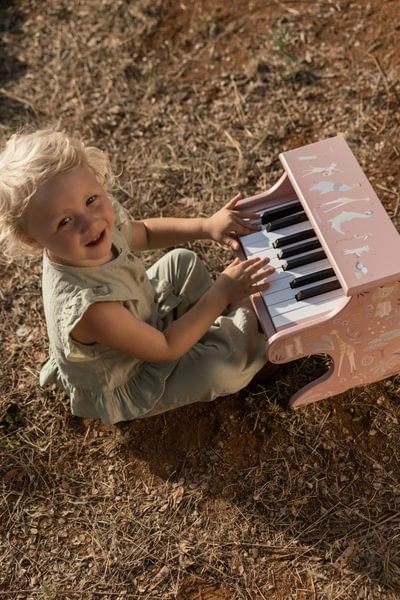 PIANO DE MADERA ROSA SAFARI FRIENDS - Imagen 3