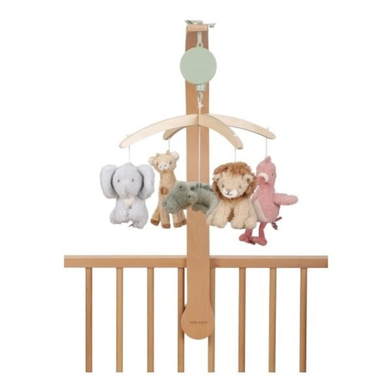MOVIL MUSICAL DE MADERA SAFARI FRIENDS