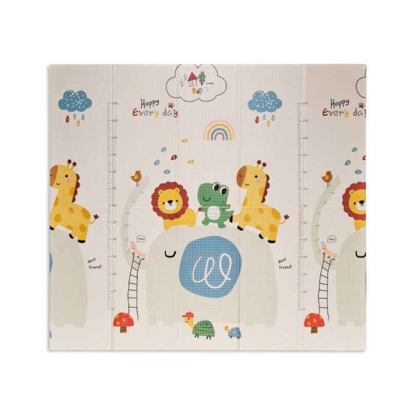 ALFOMBRA DE JUEGOS TRENDY ANIMALS GRIS 200x180CM