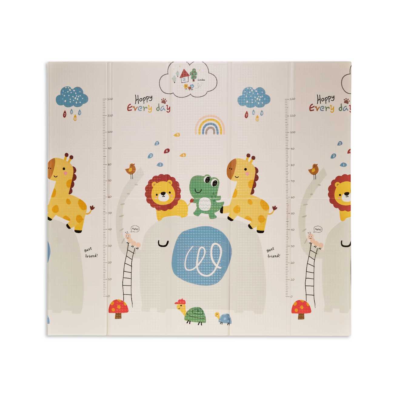 ALFOMBRA DE JUEGOS TRENDY ANIMALS GRIS 200x180CM