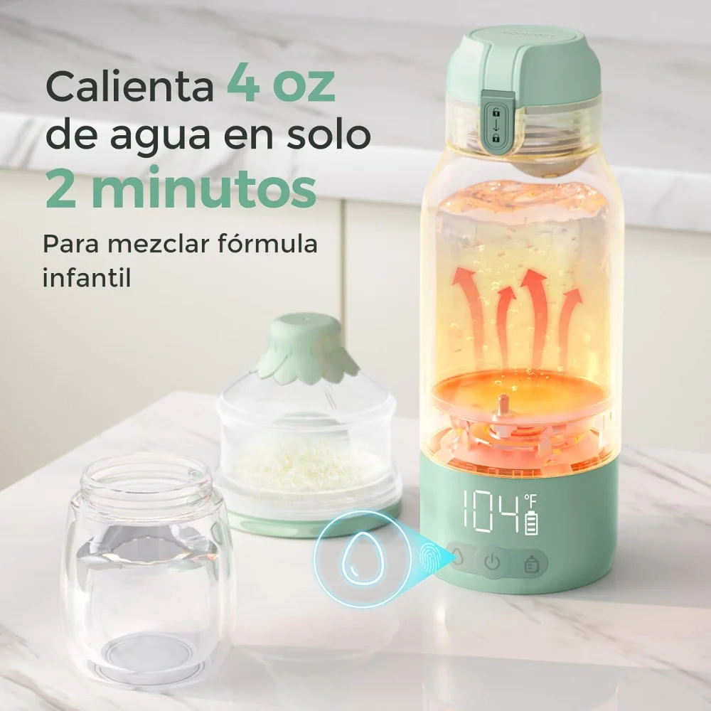 CALENTADOR PORTATIL SIN CABLE MW005 VERDE - Imagen 9