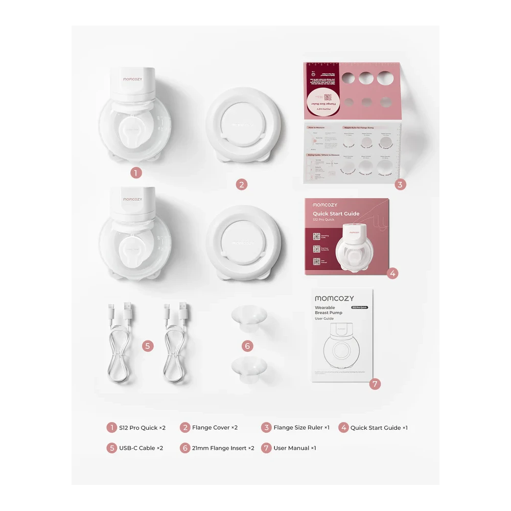 EXTRACTOR DE LECHE DOBLE PORTATIL S12 PRO BLANCO - Imagen 7