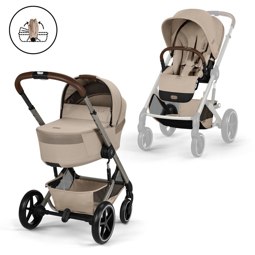 PACK DUO BALIOS S LUX ALMOND BEIGE (TAUPE FRAME)