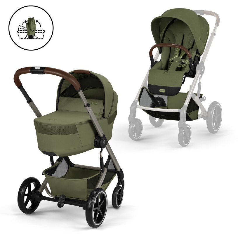 PACK DUO BALIOS S LUX MOSS GREEN (TAUPE FRAME)