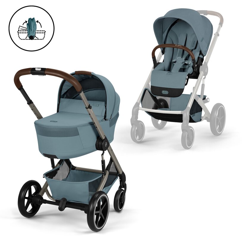 PACK DUO BALIOS S LUX STORMY BLUE (TAUPE FRAME)