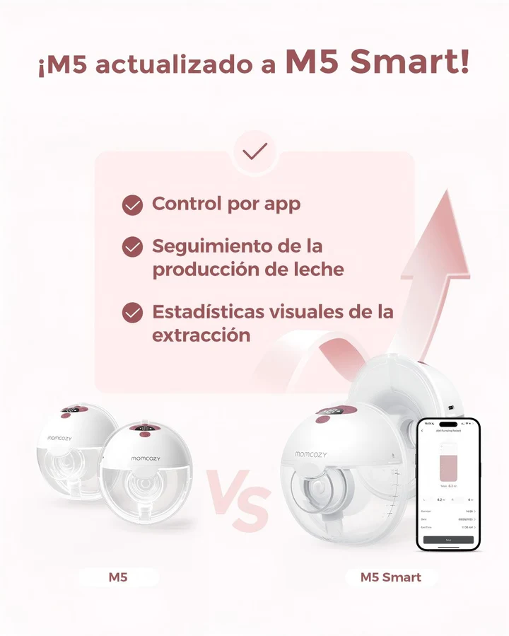 EXTRACTOR DE LECHE INDIVIDUAL PORTATIL M5 SMART - Imagen 8