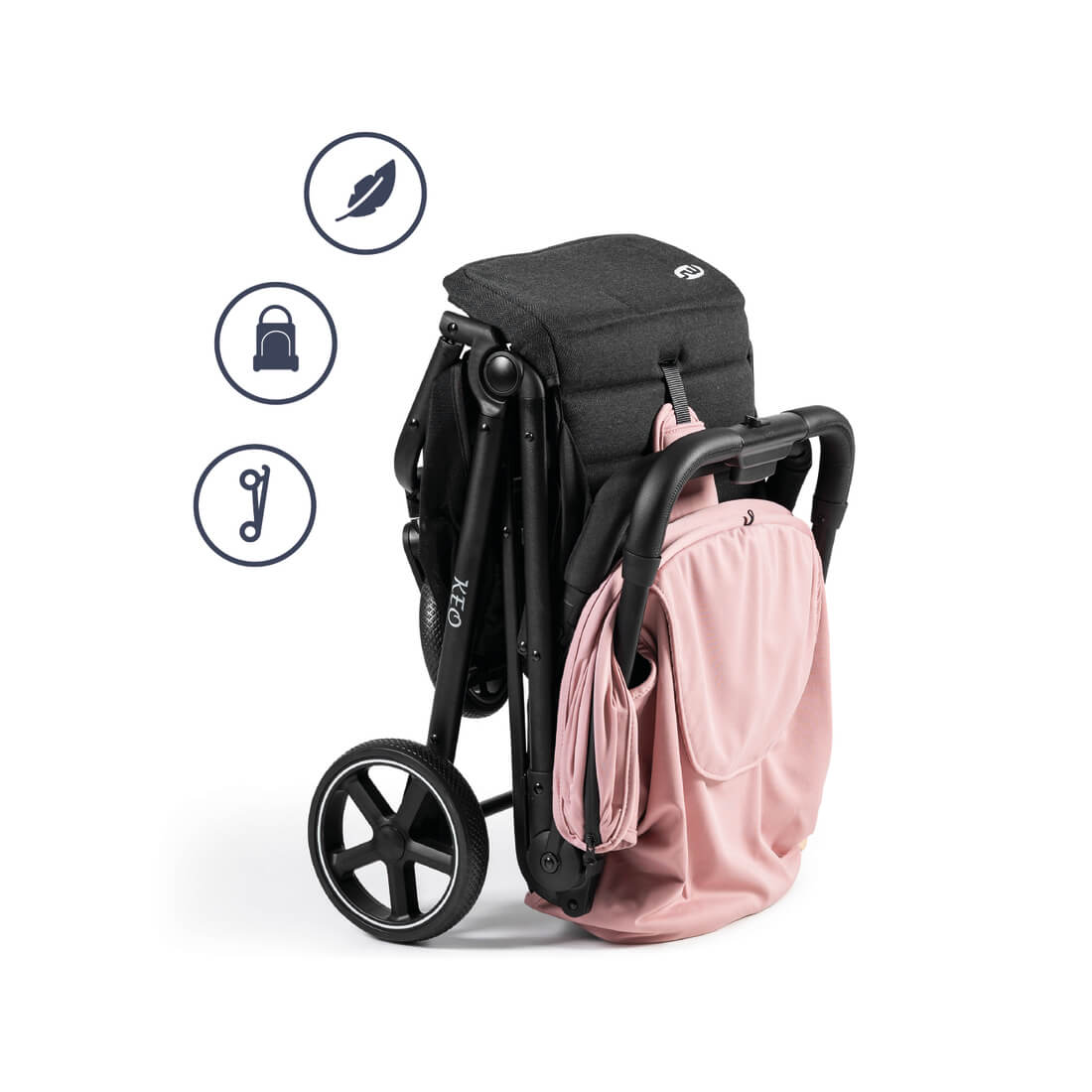 SILLA PASEO KEO ROSA/NEGRA - Imagen 5