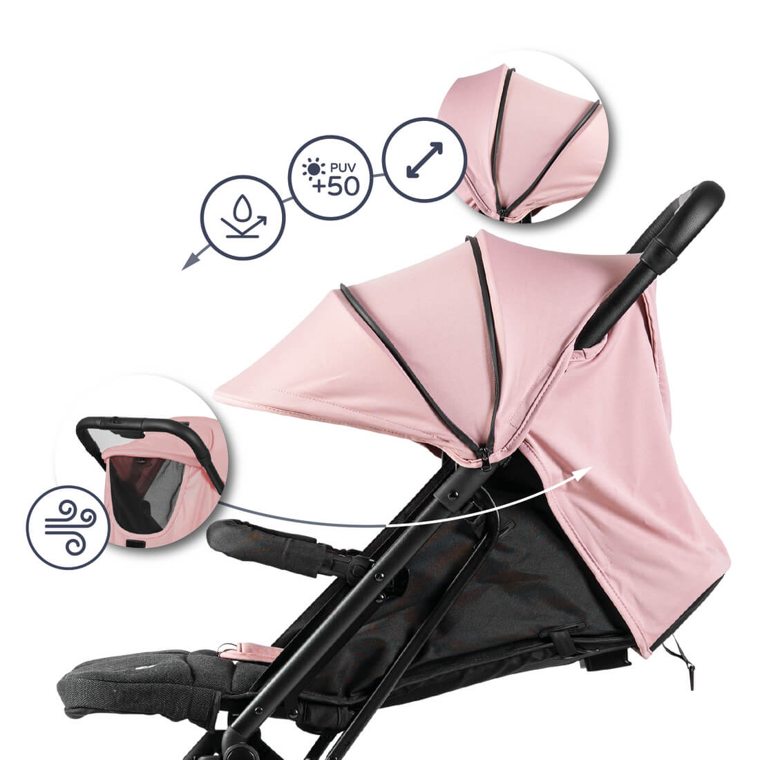 SILLA PASEO KEO ROSA/NEGRA - Imagen 4