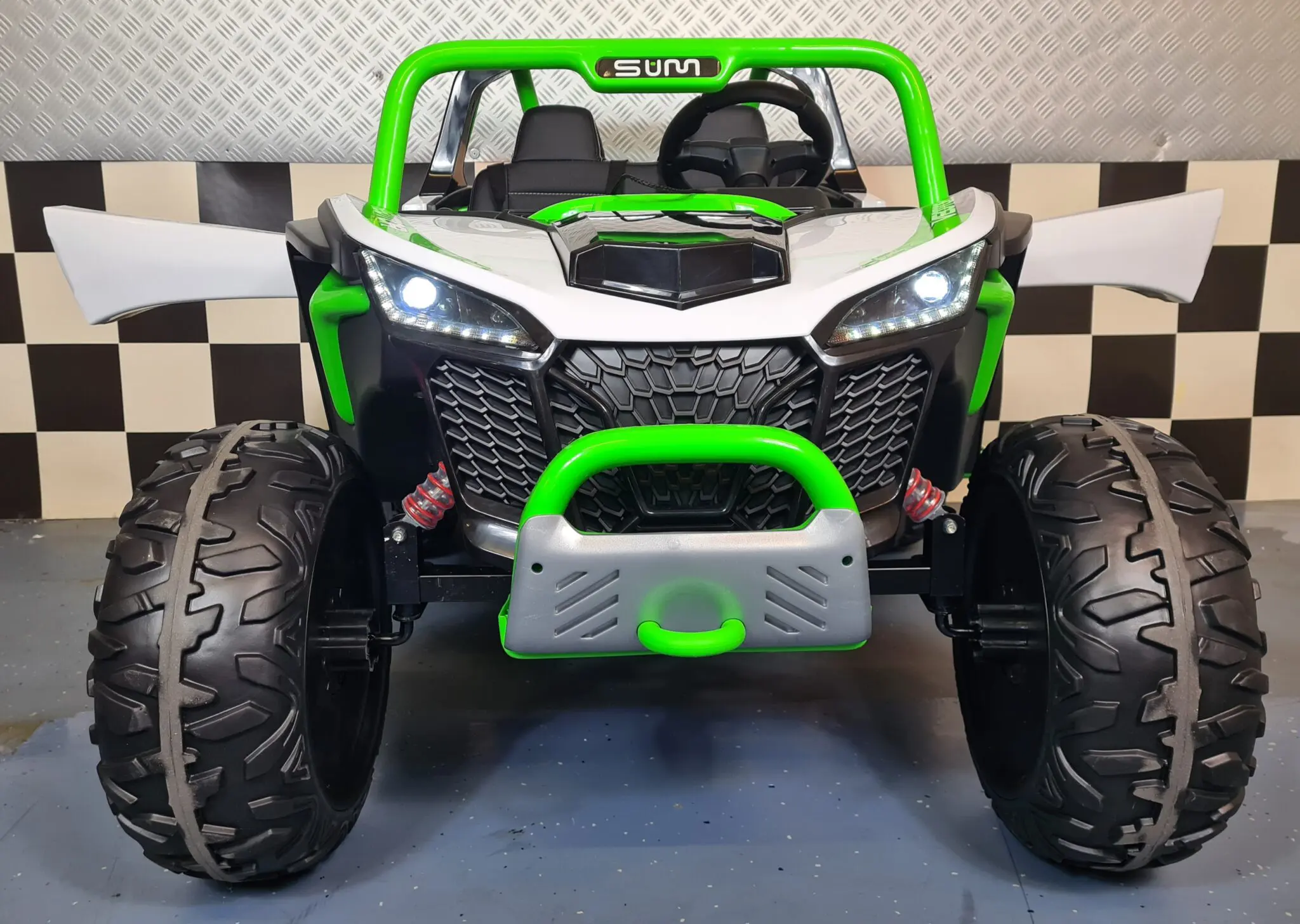 BUGGY VERDE/BLANCO 24V - Imagen 10