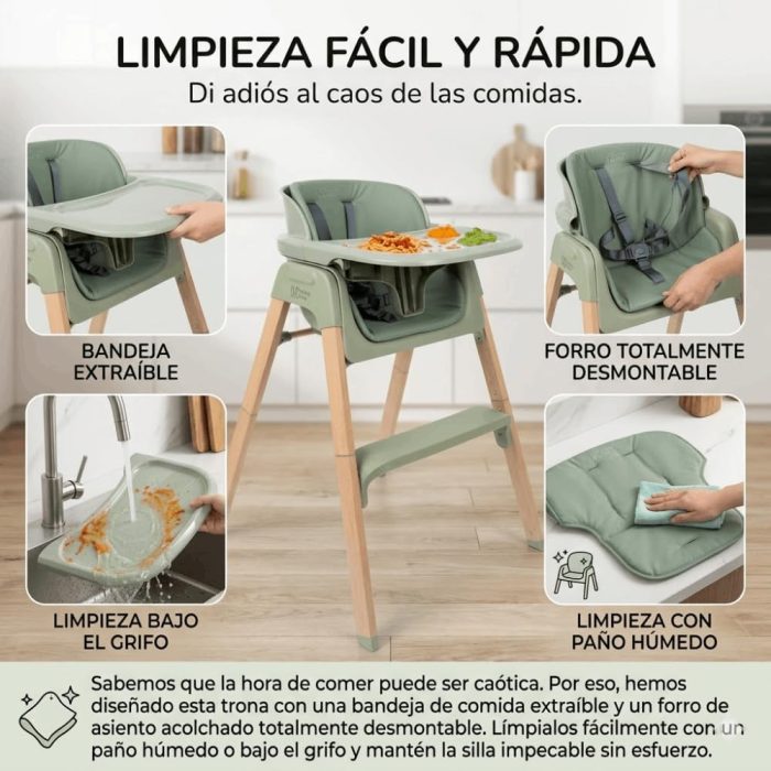 TRONA PLEGABLE EVOLUTIVA GRIS - Imagen 2
