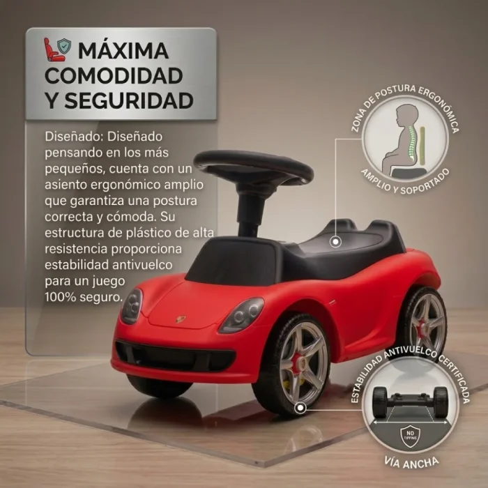 CORREPASILLOS PORSCHE ROJO - Imagen 2