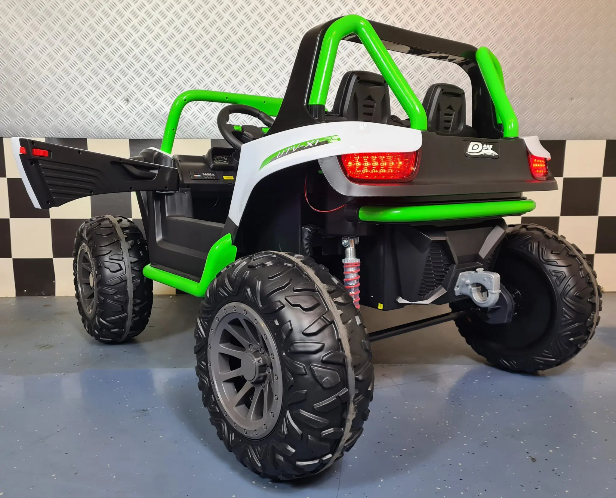 BUGGY VERDE/BLANCO 24V - Imagen 8