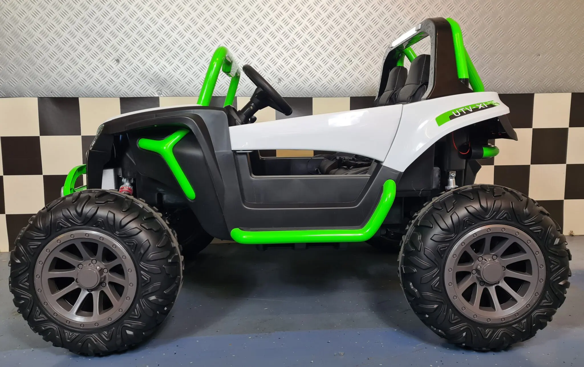 BUGGY VERDE/BLANCO 24V - Imagen 9