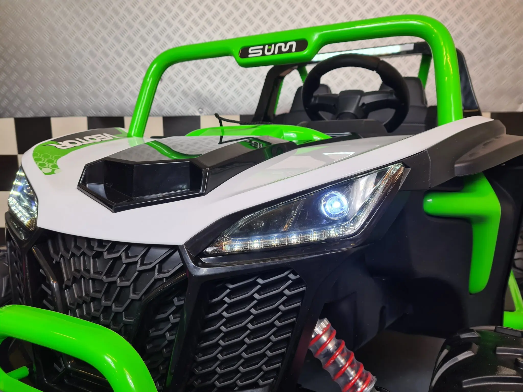 BUGGY VERDE/BLANCO 24V - Imagen 7
