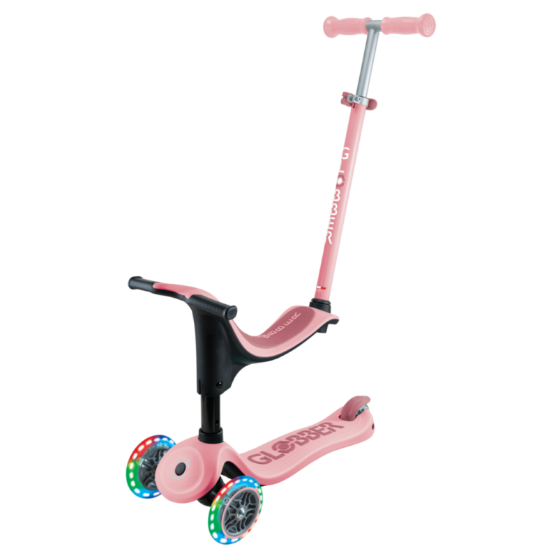 PATINETE GO UP SPORTY ROSA PASTEL CON LED