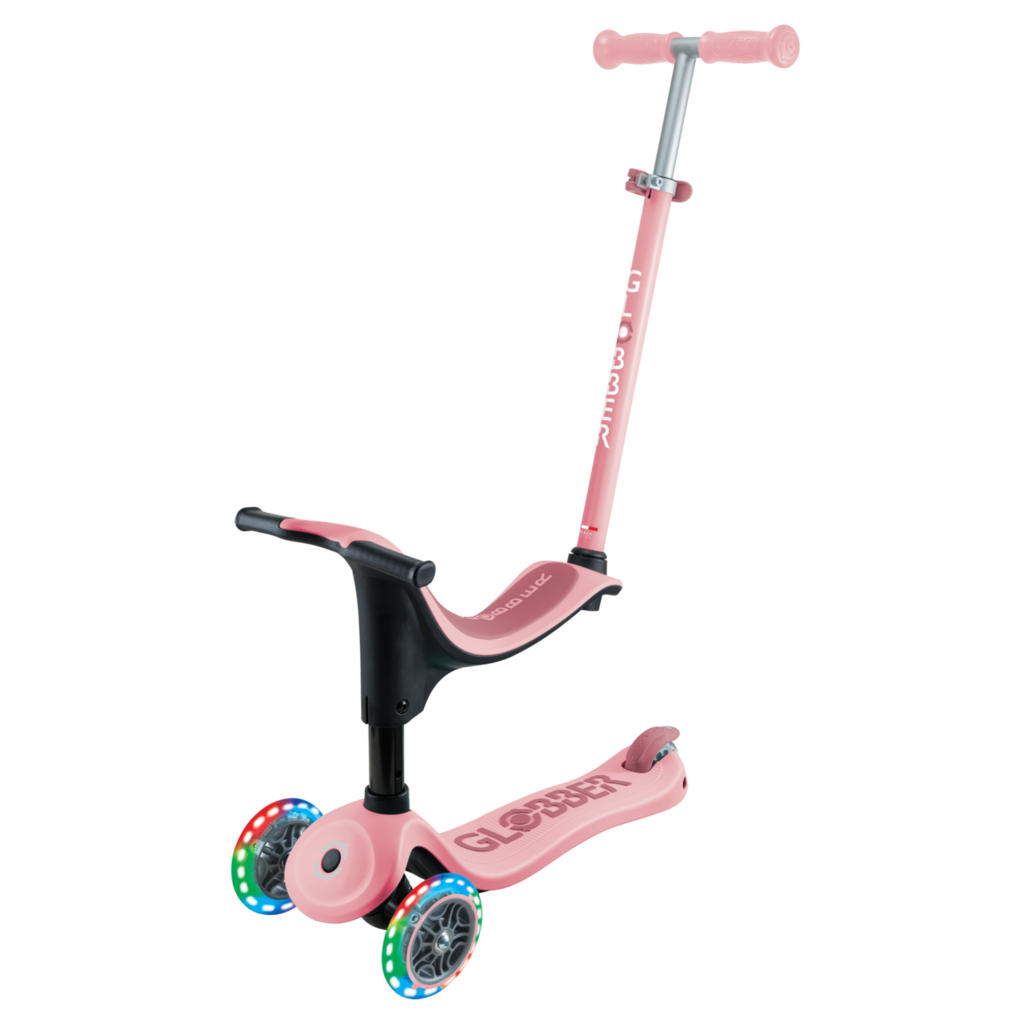 PATINETE GO UP SPORTY ROSA PASTEL CON LED