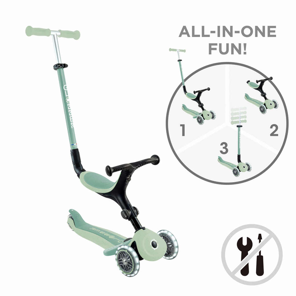 PATINETE GO UP ACTIVE ECOLOGIC PISTACHO CON LED - Imagen 7